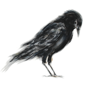 City Crow painting